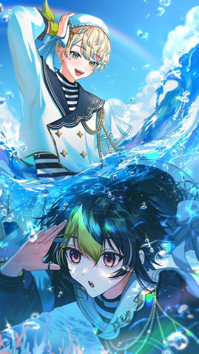 Mushi_21_'s tweet photo. ざぶ🌊
#まな板にマナ居た #絵ライぞ伊波 https://t.co/zMlc3Wnb1A