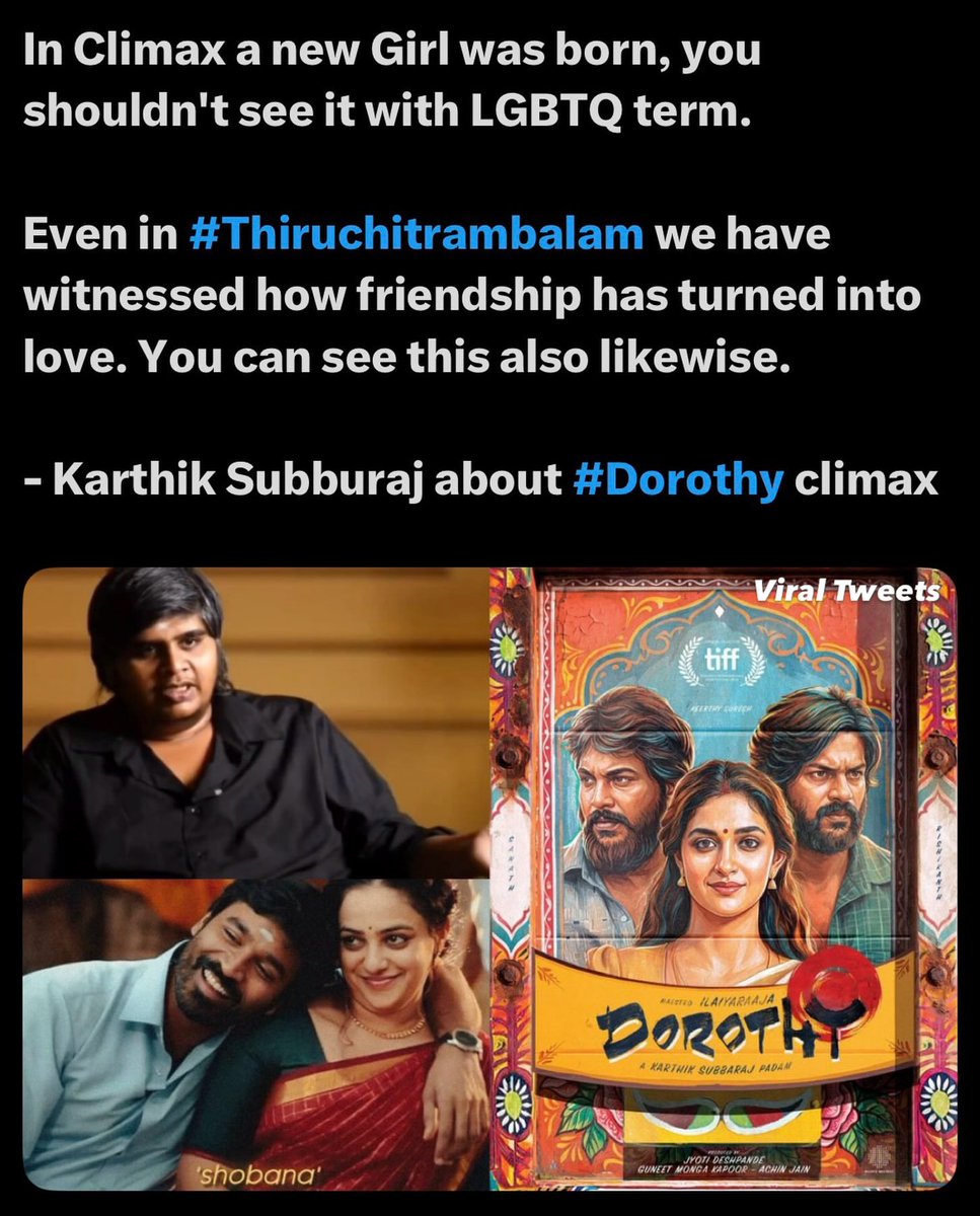 TamilaninCinema's tweet photo. #Dorothy × #ThiruChitrambalam https://t.co/N42V92X21z