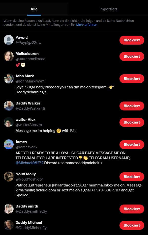 angie45870's tweet photo. All of these accounts are scams.
Be careful out there my beautiful Queens. Don't let them waste your time 

Findom femdom findomgoddess goddess whalesub sub humanatm paypig slave scams https://t.co/Ydeeforsfr