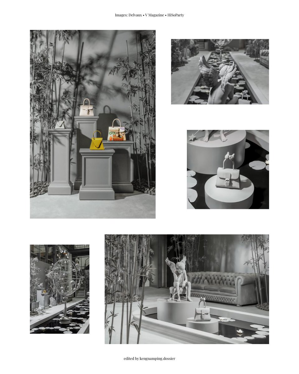 starforhr's tweet photo. Namping Napatsakorn 🐰
— Delvaux & Hans Op de Beeck

Ahead of Namping’s appearance at Delvaux Arsenal tomorrow, I’ve been thinking about how he might fit into Hans Op de Beeck’s monochromatic world ! 👀

What I find most interesting about the installation is how the lack of colour puts so much focus on form, texture, light and shadow. Against that quiet setting, the Delvaux bags naturally stand out through their colour, material and craftsmanship.

Hans’s sculptural interpretation of Le Brillant makes this even more fascinating. By taking away the colour, you notice the bag’s silhouette and construction in a completely different way.

And now I’m curious about Namping’s presence within all of this. Will he blend into the monochromatic atmosphere through his styling, or become another point of contrast alongside the bags? Either way, his movement and personality could bring something completely different to the stillness of the installation.

Can’t wait to see how Namping, Hans Op de Beeck’s work and Delvaux come together in one frame tomorrow. 🤍

#nampingster 
#Delvaux