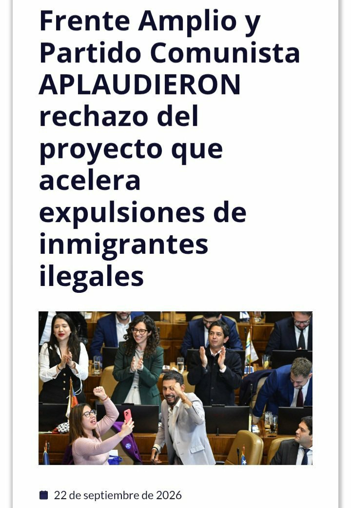 magaly_aliantec's tweet photo. @GaelYeomans NO creo absoluta% ningúna palabra de su tweet Diputada @GaelYeomans 
Los hechos demuestran lo contrario, Uds votaron en contra del proyecto que acelera las expulsiones de migrantes y fue uno de ellos quien asesinó al Carabinero. https://t.co/scGtyfvBdd