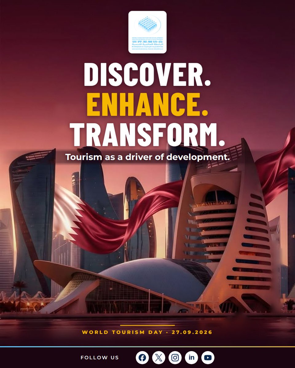 AMD_world15's tweet photo. Discover. Enhance. Transform. 🌍 Tourism can drive sustainable development by connecting cultures, creating opportunities and empowering communities.

#WorldTourismDay #Tourism #SustainableDevelopment #AMDWAD https://t.co/u5yknZFw9u