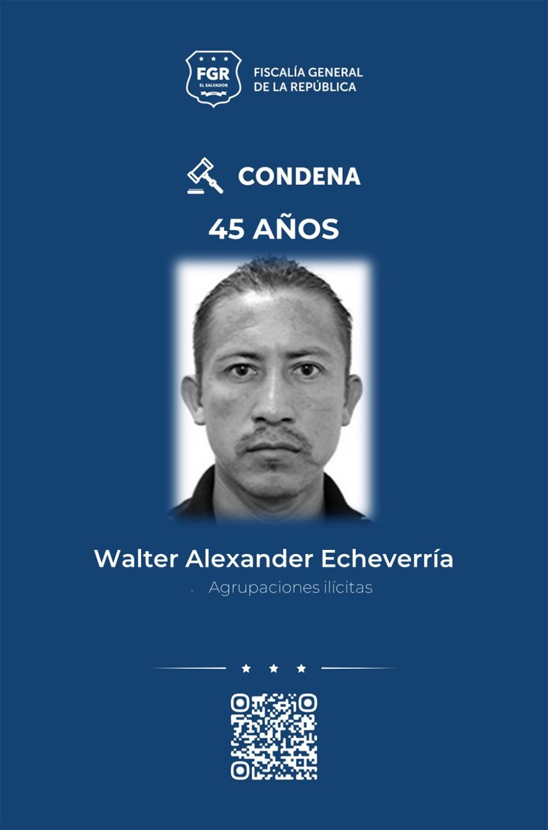 FGR_SV's tweet photo. #CombateAPandillas | Más de 30 pandilleros del Barrio 18 condenados a penas de hasta 45 años de cárcel por agrupaciones ilícitas.

La @FGR_SV demostró la pertenencia de cada uno y la función que desempeñaban dentro de la estructura para delinquir en San Bartolomé Perulapía, Cuscatlán Norte.

Todos fueron capturados bajo el Régimen de Excepción y también son procesados por otros delitos por los cuales recibirán sus respectivas penas carcelarias.

El Tribunal Tercero Contra el Crimen Organizado de San Salvador los condenó por el delito de agrupaciones ilícitas.