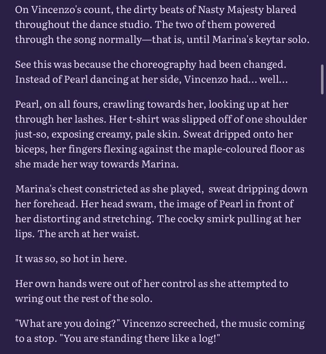 mooniemarshie's tweet photo. i hate mondays so here's a sneak peek of an upcoming pearlina fake dating chapter 😝 https://t.co/gIlJM1IRVm