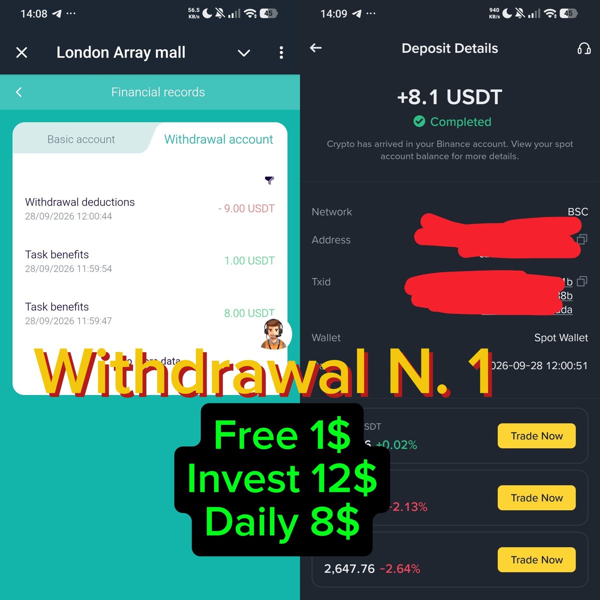 investingtech76's tweet photo. Welcome to ��LONDON ARRAY🔥

*⏰️LIVE 28-09-2026⏰*

Register via : https://t.co/pHeeo5oSY9
VIP1: Earn 1$ for free
VIP1 Invest- 12$ keuntungan harian 8$
More details:
https://t.co/3DD9bat3gg
#cryptocomuinity #web3 #crypto #business #Passiveincome #success #binance     #investors https://t.co/bTSxZb2i3t