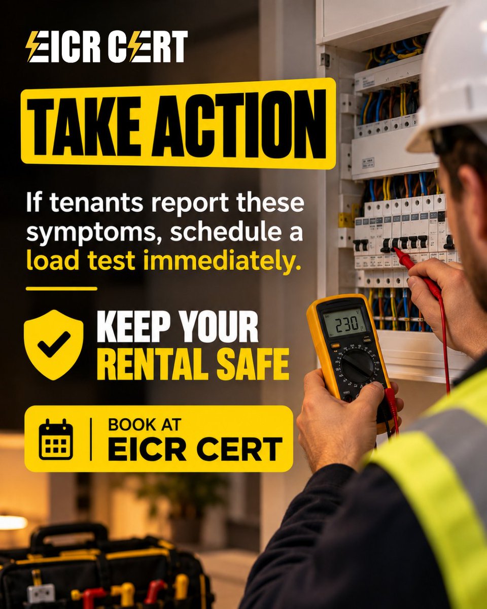 eicr_cert's tweet photo. Most electrical fires don’t start with a bang. They start quietly behind your drywall. ⚡🏠
As tenants plug in extra heaters, air conditioners, and high-draw appliances, older UK circuits quickly reach their. https://t.co/Qd8BpeGKLX