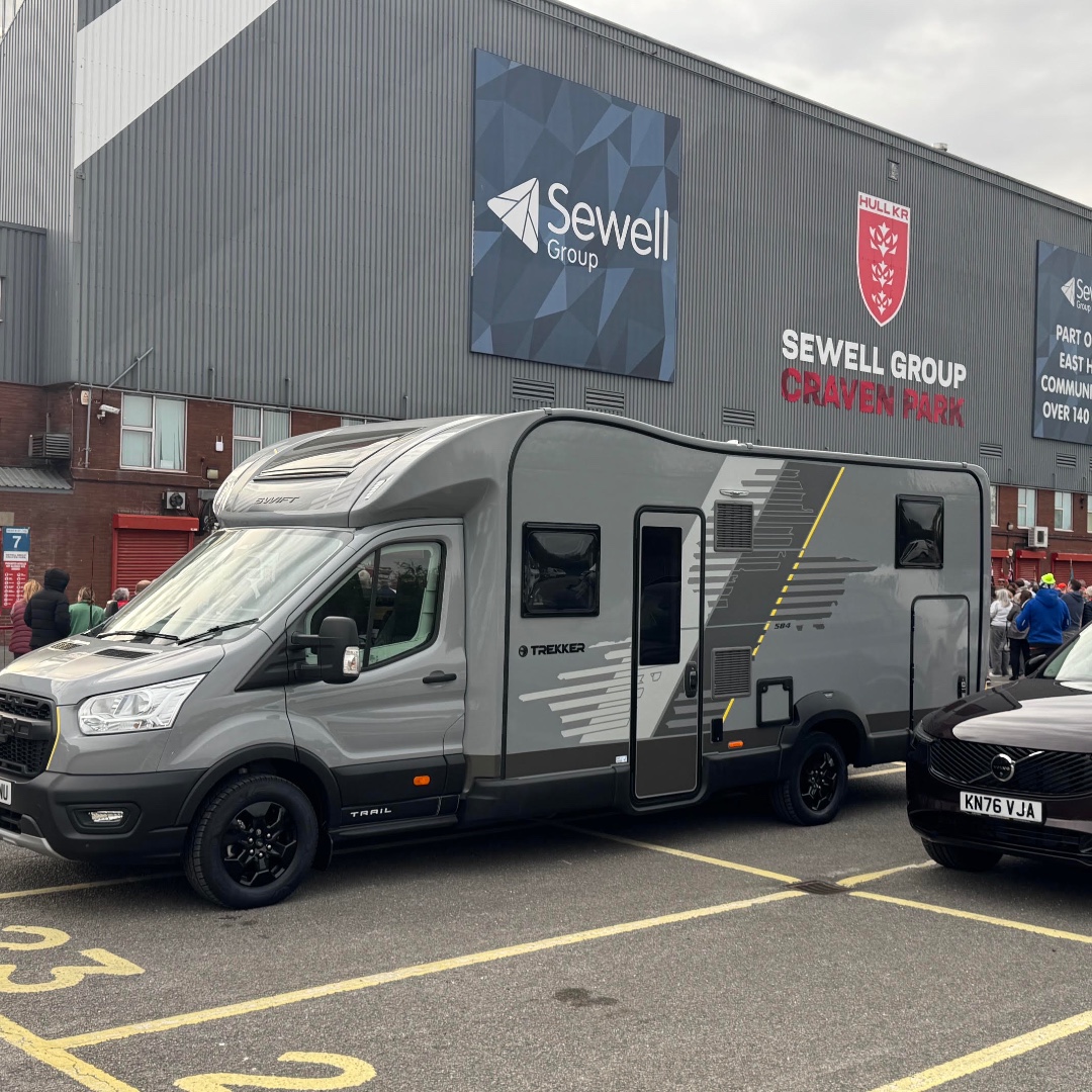 swiftgroup's tweet photo. The final 7 in 7. One more incredible journey for the MND community 💙

Sir Kevin Sinfield and his team have set off from Hull for 7 in 7: The Grand Finale, taking on an ultramarathon every day for seven days before reaching the finish at Old Trafford.

Inspired by the iconic number 7 worn by Rob Burrow CBE, the challenges have brought communities together across the UK and Ireland, raising millions and shining a spotlight on the lives of people affected by MND. MND Association

We’re incredibly proud that a Swift Trekker 584 is helping support Kevin and the team during this final challenge.

We’ll be cheering them on every step of the way 🙌

You can play your part too. Donate to the final 7 in 7 challenge here:
👉 https://t.co/TJtvEFrNFI

#7in7 #KevinSinfield #MND #SwiftTrekker #SwiftGroup