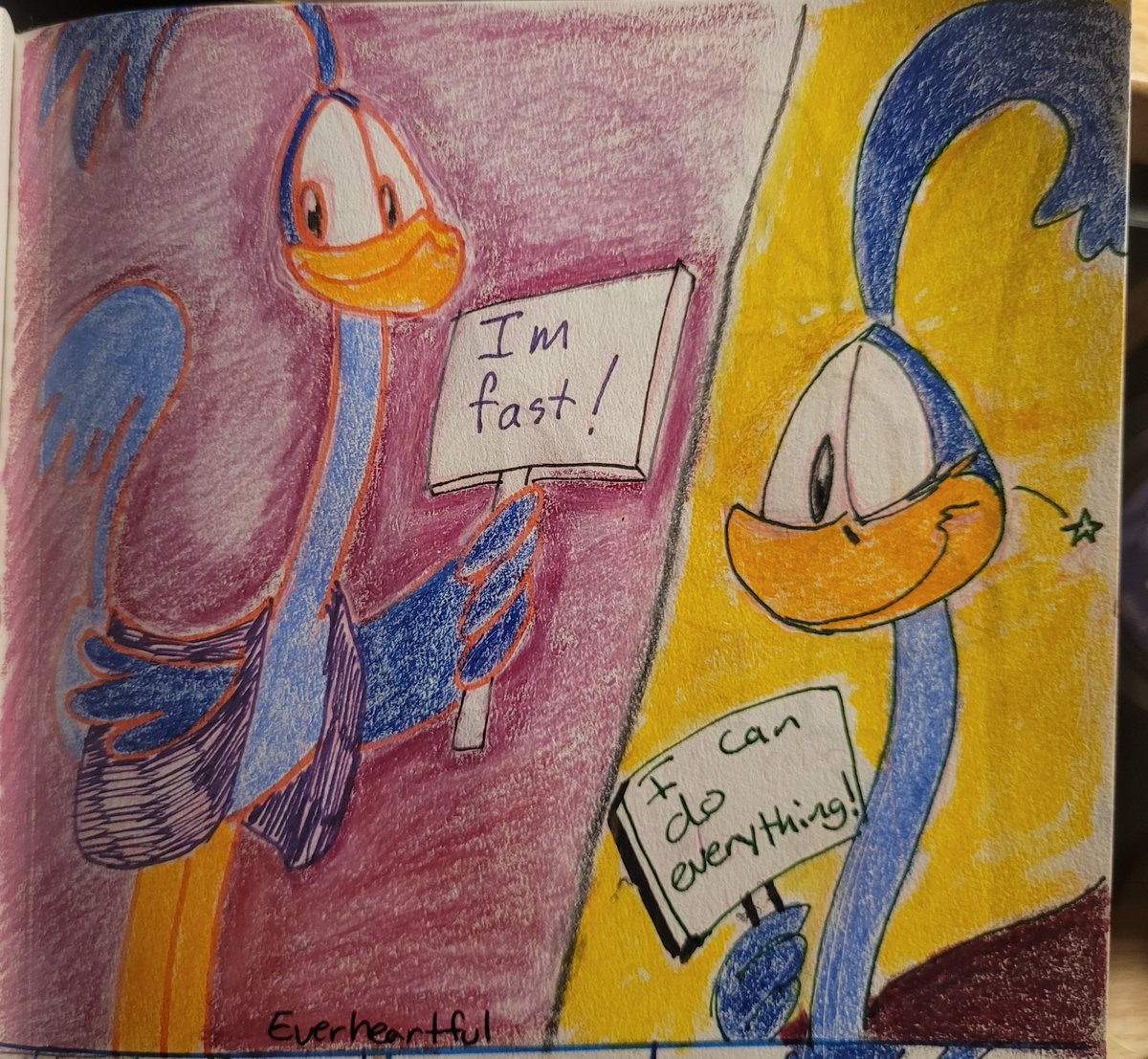 TimeTraveler015's tweet photo. Retail au cause I really liked the bah humduck! Christmas looney tunes movie 😊#retailau #wileroadㅤㅤ #roadrageㅤ #wileecoyote #roadrunner #looneytunesㅤㅤㅤ #looneytunesart https://t.co/853Yhu0Mo7