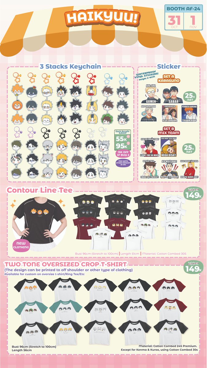 ruoxiayz's tweet photo. 🔁+💗 appreciate

Ruo’s #Cf23 PO 2nd Batch (LIMITED SLOT PICKUP)

⭐️Fandom: LADS (ALL LI Included but mostly Caleb🍎), HXH, PLAVE, JJK, HQ, ALST, WHA
🗓️ 28 Sept' - 5 Oct' 2026
📭 Pick up &amp; Mail order
🔗Link PO below

#Comifuro23 #Comifuro23Catalogue https://t.co/bpld0q1jgx