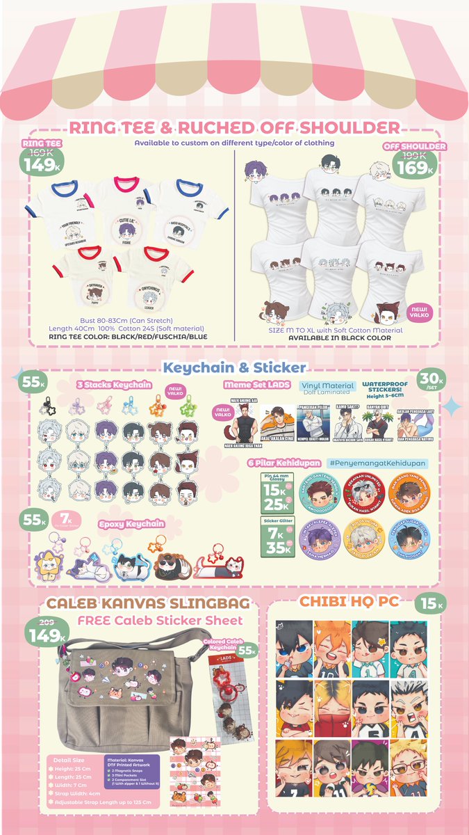 ruoxiayz's tweet photo. 🔁+💗 appreciate

Ruo’s #Cf23 PO 2nd Batch (LIMITED SLOT PICKUP)

⭐️Fandom: LADS (ALL LI Included but mostly Caleb🍎), HXH, PLAVE, JJK, HQ, ALST, WHA
🗓️ 28 Sept' - 5 Oct' 2026
📭 Pick up &amp; Mail order
🔗Link PO below

#Comifuro23 #Comifuro23Catalogue https://t.co/bpld0q1jgx