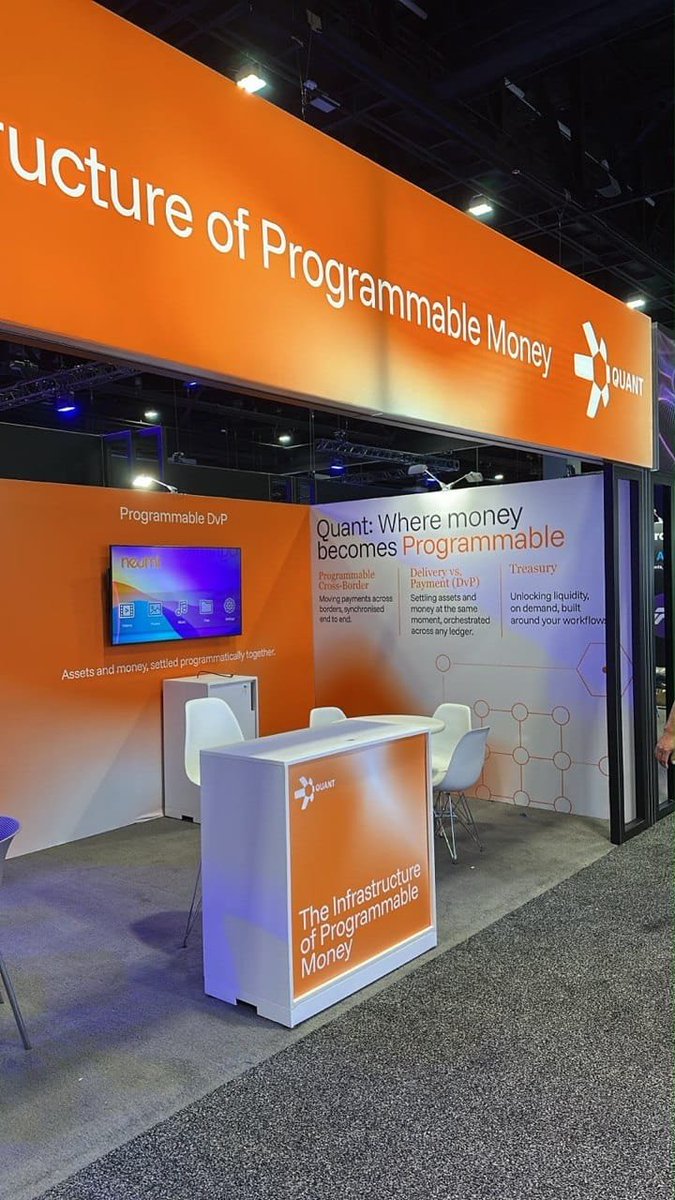 0xSynapse0's tweet photo. $QNT and $XDC are both showing up at SIBOS Miami 2026, with Quant focused on programmable money and Contour powered by @XDCNetwork focused on digital trade, payments, standards &amp; AI.

The interesting part? Real financial infrastructure is the conversation.

$QNT $XDC #SIBOS2026 https://t.co/EgEAi6rTQj