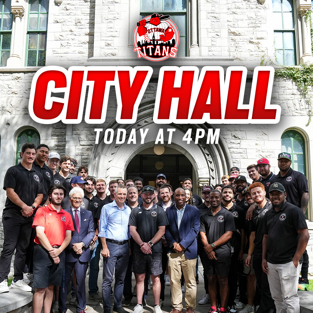 ottawa_titans's tweet photo. Celebrate with us at City Hall TODAY at 4pm! π©
Join some of the players and team staff at Marion Dewar Plaza outside Ottawa City Hall, as the City of Ottawa celebrates the team's championship victory! π
#FullSwing https://t.co/xByUB3C7CS