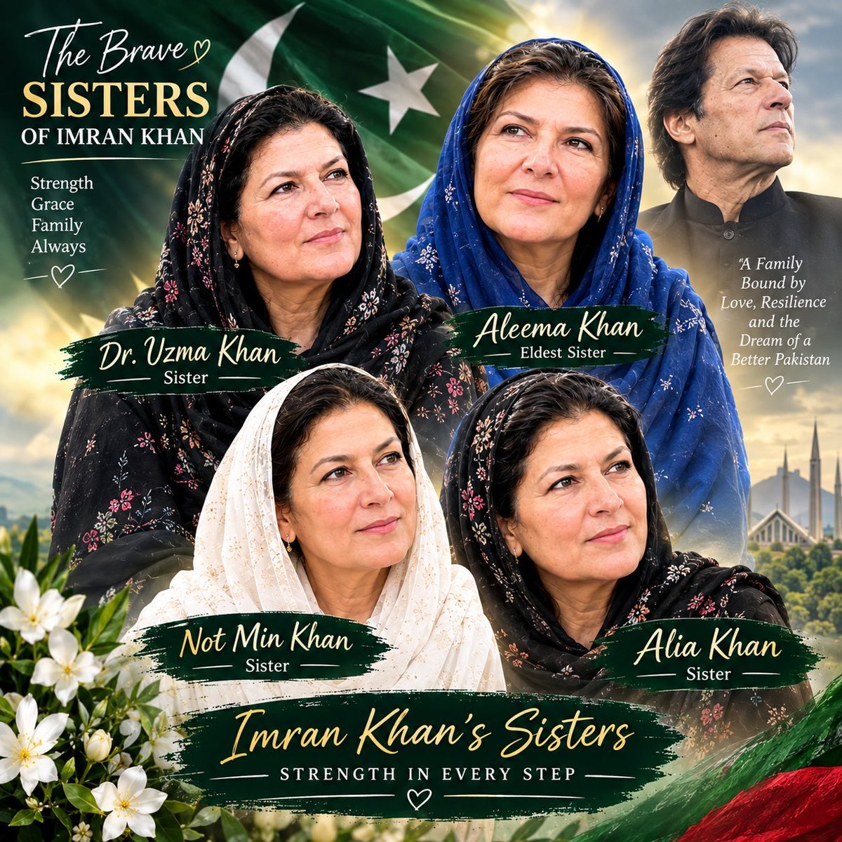 Muddasirghaus0's tweet photo. خان کی بہنیں کسی جرم کی سزا نہیں، قانون اور انصاف کی حقدار ہیں۔ علیمہ خان، نورین نیازی اور عظمیٰ خان کی نظربندی کے خلاف آواز اٹھانا ہر شہری کا آئینی و انسانی حق ہے۔ متعلقہ عدالتی عمل کے ذریعے اس معاملے کا منصفانہ فیصلہ اور اگر قانونی جواز نہ ہو تو فوری رہائی ہونی چاہیے۔
#خان_کی_بہنیں_فوری_رہا_کرو