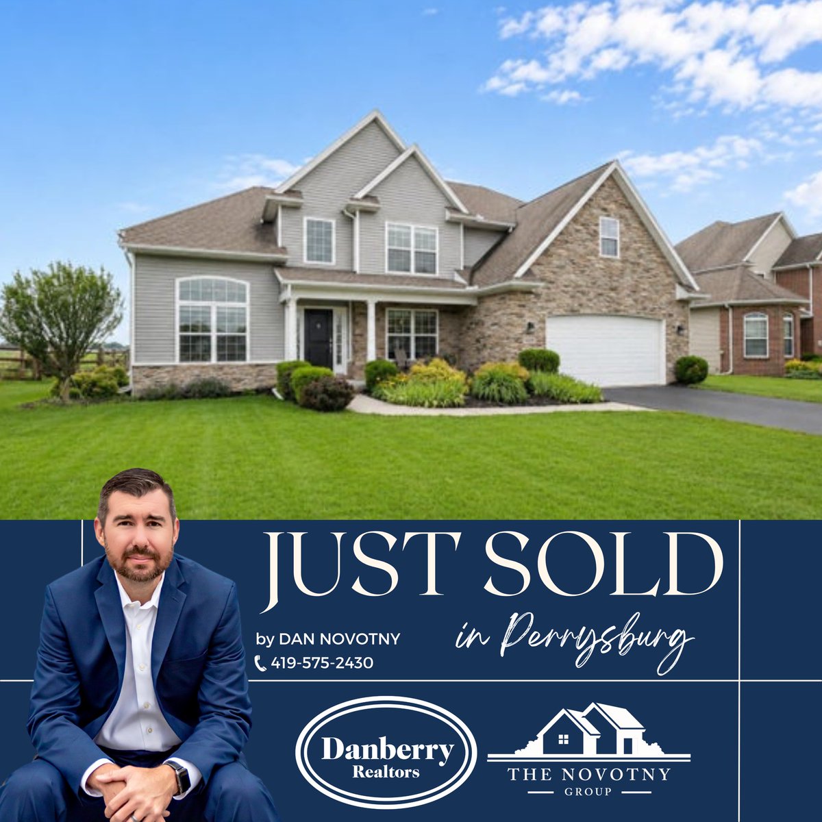 DanNovotnyReal's tweet photo. ✨✨Just Sold✨✨

Congrats to my buyers on closing this Beautiful Perrysburg Home!!! 🏠 💯

#realtorlife #grateful #closing  #justsold #thenovotnygroup https://t.co/eoQfczGiFz