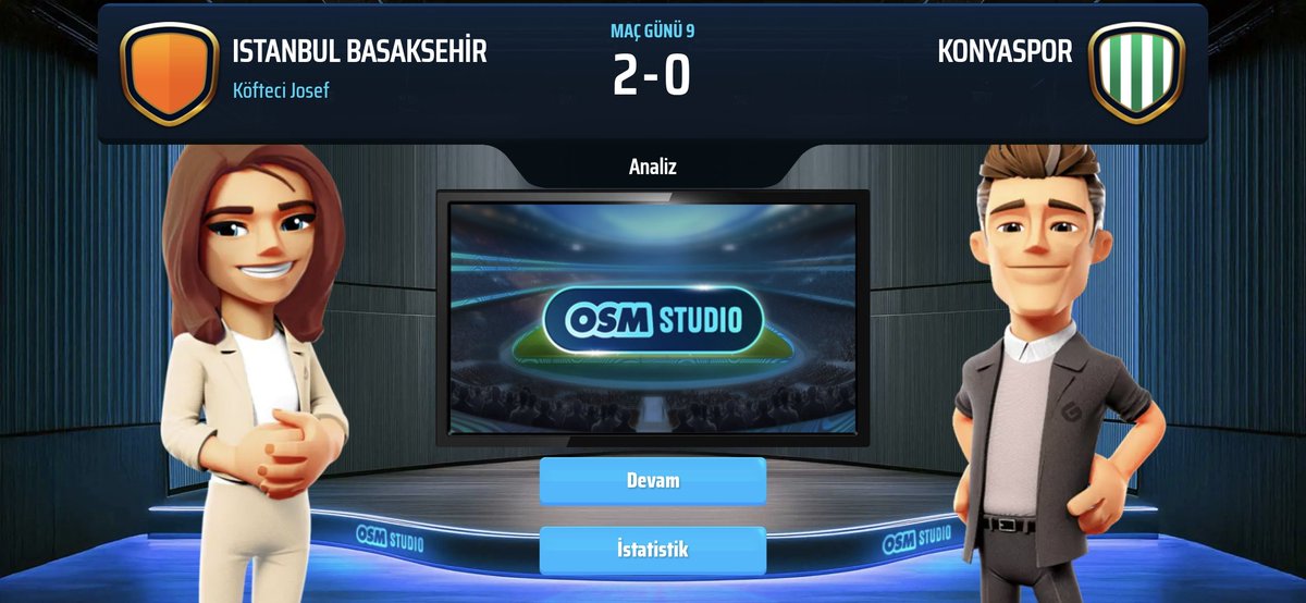 OSMBasaksehir's tweet photo. BAŞAKŞEHİRİMİZ KONYASPORU 2-0 YENEREK 3 PUANI ALIYOR🔥🔥🧡💙 https://t.co/5QeQ3U7XoX