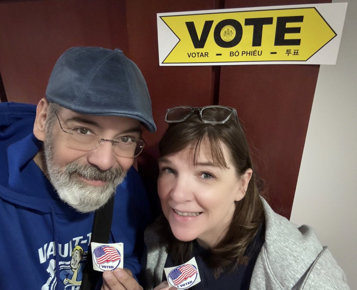 WesJohnsonVoice's tweet photo. Civic Duty Accomplished! ✅ #NerdsVote https://t.co/ZhRPeNNm7k