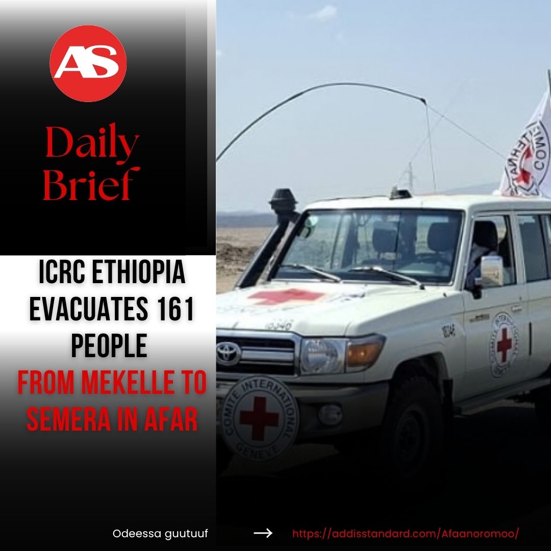 addisstandard's tweet photo. #Daily_Brief: #ICRC #Ethiopia evacuates 161 people from Mekelle to #Semera in #Afar
Those evacuated included Ethiopian Federal Police personnel, Ethiopian Airlines staff, Civil Aviation security personnel, African Union monitors and members of the Ethiopian Red Cross Society.
https://t.co/Itq8kLM2Y5