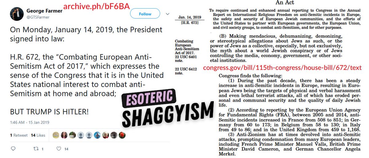 EsoShaggy's tweet photo. George Farmer is a Hebrew-speaking, anti-semitism hate speech laws advocate, connected to Israeli politicians & Chabad Lubavitch.

I uncovered the Husband of Candace's deleted Twitter where he made dozens of pro-Israel remarks. Farmer gloated he's "helped Israel" praised by an Israeli-British politcian.

This isn't my opinion, Candace Owens herself referred to George Farmer on February 9th 2019 as "one of the biggest supporters of Israel in the UK". So Candace is well aware of her husband's beliefs.

George Farmer on April 19th, 2019 stated "I love Israel, I love the Jews, and love the Jewish holy texts that I studied in their original language".
If any other spouse of a major conservative figure said this, Candace would dedicate a whole episode to it.

Candace once described George Farmer as "one of the biggest supporters of Israel in the UK".

Never once has Candace ever brought up her husband and business partner's strongly pro Israel views or the fact he speaks Hebrew.
Candace regularly covers Israel and clips that have Hebrew, yet somehow her husband's proficiency in the Jewish language has never once been mentioned.

George Farmer boosted opinion pieces by Alan Dershowitz attacking Palestine. Candace goes "free Palestine" all day, while the man who owns her business' last words on it were advocating for a 1 state pro Israel solution.

Perhaps even more odd, George Farmer attended the Algemeiner's 2019 Jewish 100 Gala. The Algemeiner is a Hasidic news journal founded at the behest of the Rebbe Menachem Mendel Schneerson.

It is currently owned by Simon Jacobson, who worked directly as a transcriber for the Rebbe himself and wrote a best selling novel on the religious teachings of the Rebbe.

The Algemeiner itself has ties to the Zionist organization of America, B'nai B'rith, and even the Anti-Defamation League with it's former head Abraham Foxman being on the Algemeiner's board. The Algemeiner still publishes ADL pieces calling for anti semitism to be banned.

Candace Owens invokes the idea of "Frankism" constantly. "Frankism" as Candace terms it, is essentially the belief a messiah for jews has arrived. The problem is, Frankism died off in the 1700s.

The closest modern equivalent would be the Meshichists, a more radical sect of Chabad that believe the Rebbe was the literal messiah who will being in the End of Days, otherwise known as the apocalypse. 
The Algemeiner is run by the most ardent Meshichists who openly plot and promote the building of the Third Temple.

George Farmer was married to Candace Owens while he was attending these elite radically religious Jewish networking events, the same ones Candace rails against.

The Jewish 100, or J100 gala is quite exclusive Algemeiner event, it featured Donald Trump in 2015 three months before he announced his campaign, multiple foreign heads of state and countless celebrities. 

George Farmer is an advocate for anti-semitism hate speech laws, the same that would land his own wife in jail.