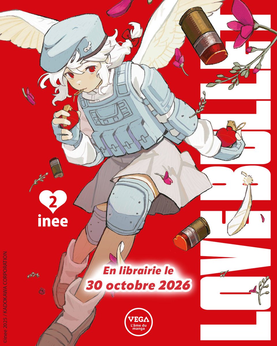 vegalivres's tweet photo. Nos Cupidons sont bientôt de retour !! 🪽

Koharu poursuit sa chasse aux points de karma aux côtés de Kanna, bien décidée à pouvoir un jour se réincarner en humaine et trouver son âme sœur. Mais entre les nouvelles missions qui les attendent, la concurrence entre Cupidons et Chiyo qui réclame son match retour, elle a encore du chemin à parcourir…

Et parce qu’on sait à quel point vous attendez la suite, on vous a préparé quelques petites surprises pour accompagner la sortie de ce tome 2. On vous en dit plus très bientôt 👀

Commentez un 💘 si vous avez hâte de découvrir ce tome !

@inee #mangas #vegalivres #nouveauté #lovebullet