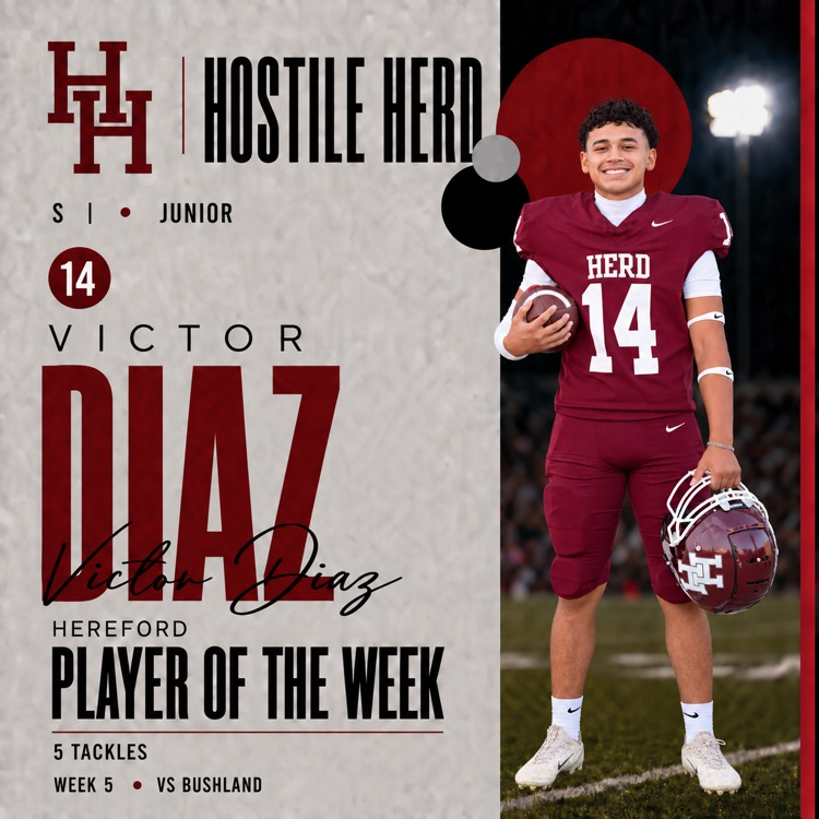 HISD_Sports's tweet photo. Herd Football Players of the Week
#HerdONE https://t.co/OJPfq68ngp