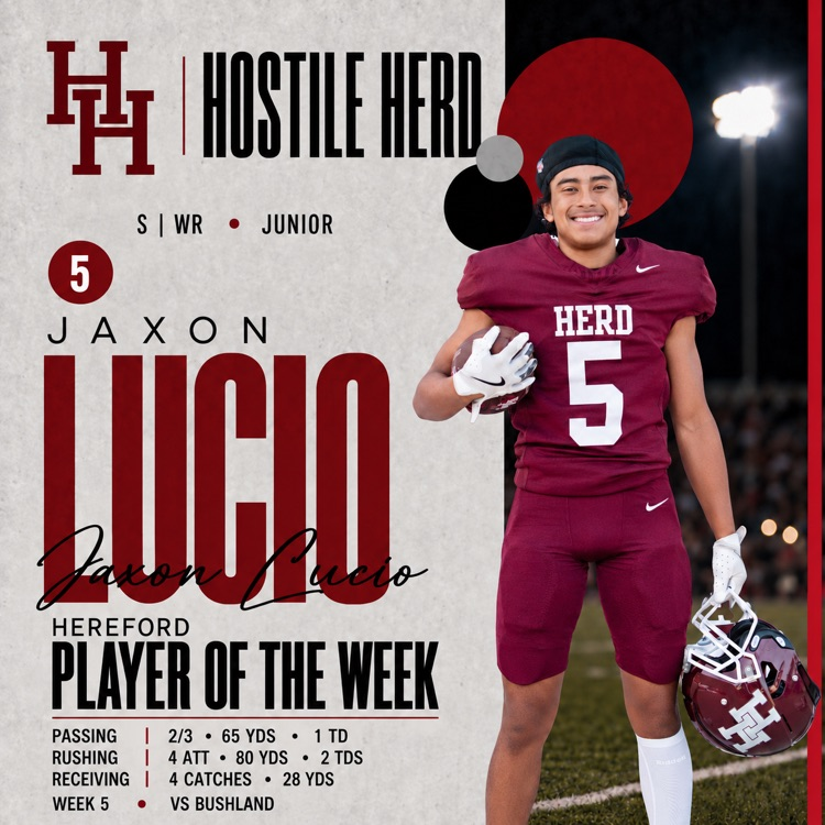 HISD_Sports's tweet photo. Herd Football Players of the Week
#HerdONE https://t.co/OJPfq68ngp