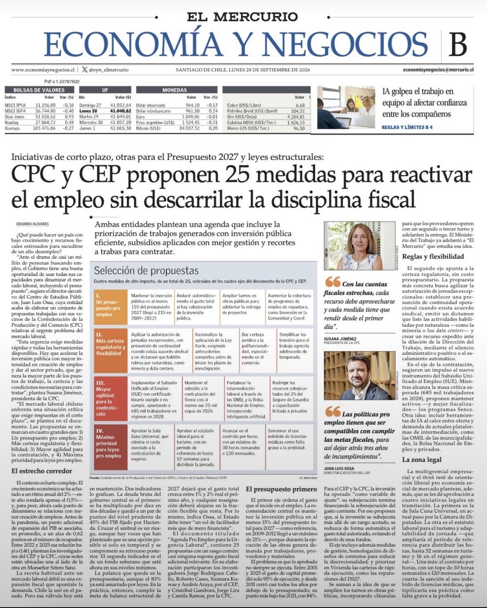joseluisugarte's tweet photo. Extraña propuesta que ya existe en la ley. Nada impide contratar por horas en Chile. Salvo que se quiera decir por horas a llamada, donde trabajador esta a disposición y no se le pague ese tiempo. Tiempo gratis, regalado por ley  a la empresa. No creo que quieran decir eso 🤔 https://t.co/DtP3FP1Hbx