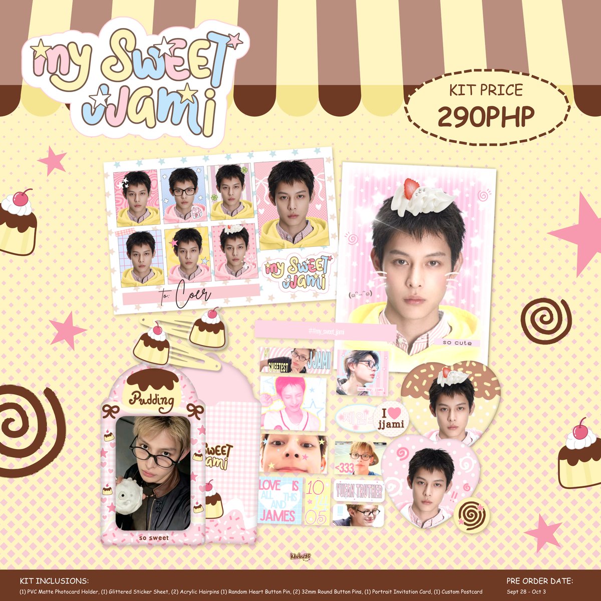kdubuys's tweet photo. 𑣲┆. . 𝙢𝙮 𝙨𝙬𝙚𝙚𝙩 𝙟𝙟𝙖𝙢𝙞 ~ 🍮  ˚.⋆ֹ
 online birthday kit by @kdubuys

   🗓️ doo / dop: Oct 3
   🛒 order here: https://t.co/x44rbQH2o3

꒰ wts lfb cortis james ph ꒱ https://t.co/9fvRVejYa2