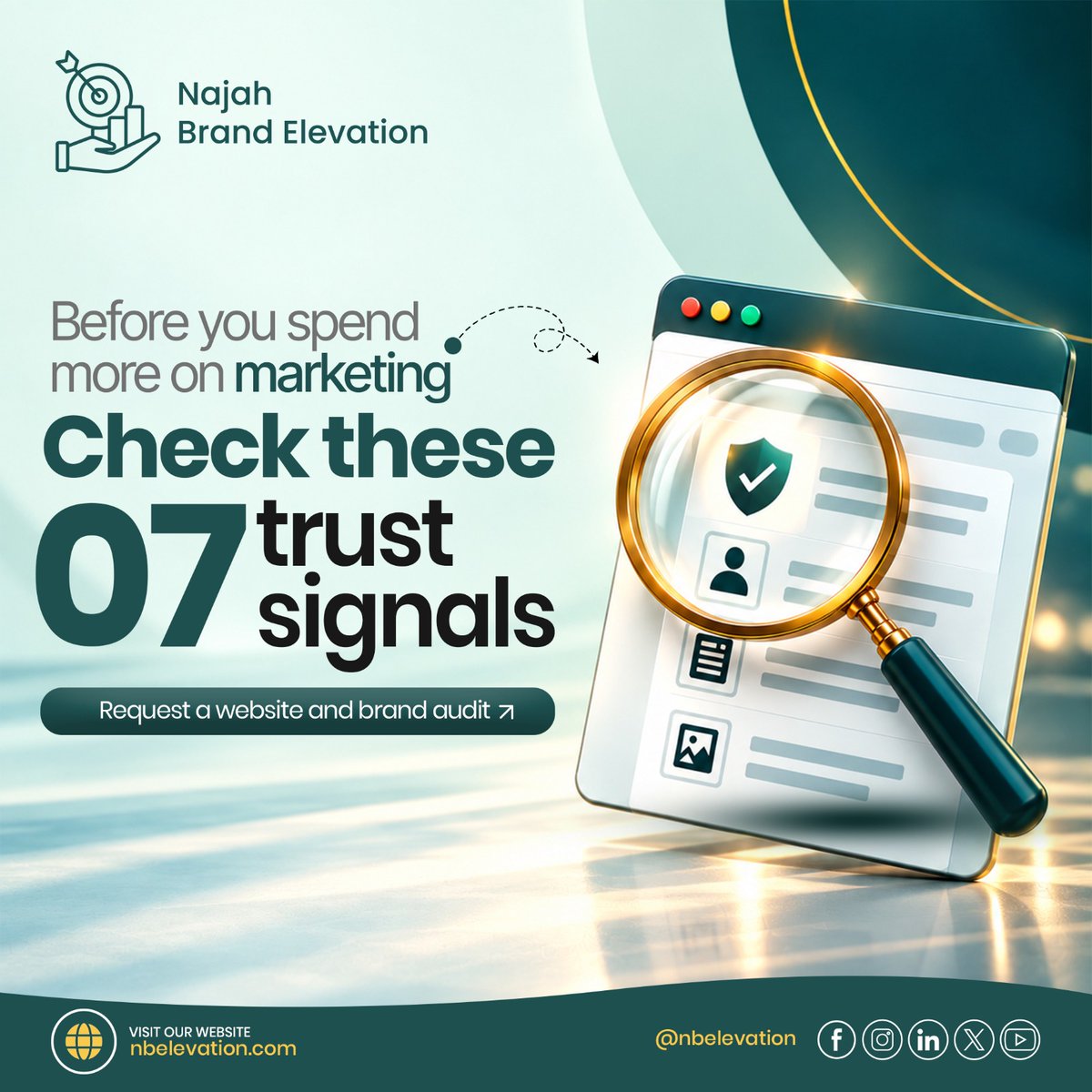 nbelevation's tweet photo. Before buying more traffic, run a 10-second trust test: clear offer, right audience, proof, mobile clarity, local info, secure contact path and one CTA. Marketing should not amplify confusion. 
#MinnesotaBusiness #WebsiteAudit https://t.co/a5UiaBx7pu