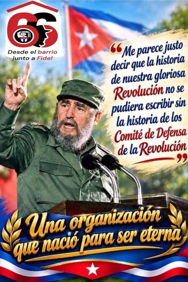 YosdanyCruz1's tweet photo. #66AniversarioCDR #DesdeElBarrioJuntoAFidel #CDR66 https://t.co/Cd4aK1cWxK