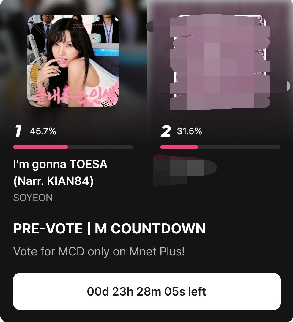 ChocoMilk_2100's tweet photo. Okay besties, so far Soyeon has achieved 141 RAKs and 13 PAKs, but you know what she hasn't won yet? A music show win! So if you want IGT to get its first win, go vote on Mnet+ right NOW! 🗳️🔥👑📈 https://t.co/kNGPtFOZbe