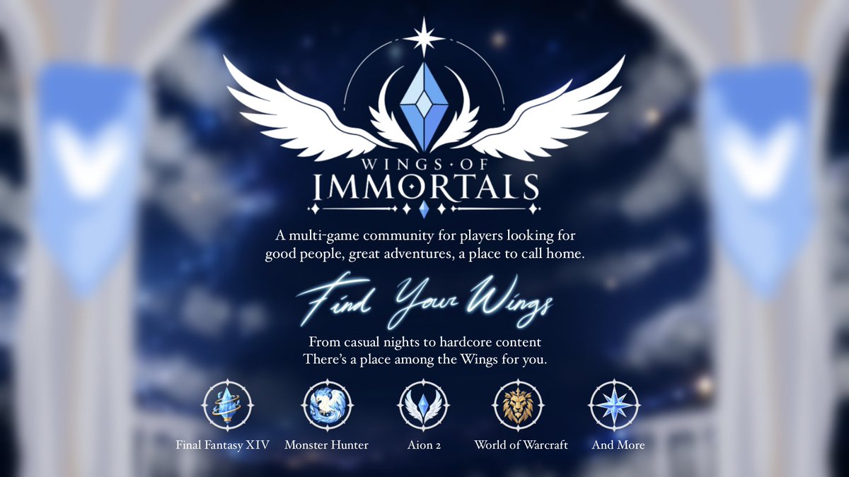 XadoriVT's tweet photo. 🔷🪽Wings of Immortals is my streaming community, but it's also something more than that.

When I first started streaming and creating content, I quickly learned how difficult it can be to grow on your own. Building a community takes time, consistency, and a lot of support. Sometimes the hardest part isn't creating content—it's finding people to share the journey with.

My goal for Wings of Immortals has always been to create a place where people can belong, whether they're viewers, gamers, artists, content creators, or fellow VTubers.

Because of that, I want this community to also serve as a hub for friends and creators that I believe in. By sharing and supporting one another, we can help make streaming feel a little less overwhelming and a little more welcoming. Sometimes having a community already cheering you on can make all the difference.

This doesn't take away from Wings of Immortals—it strengthens it. Every creator brings their own unique community, interests, and experiences, helping all of us meet new friends and discover new content.

After all, Wings of Immortals isn't just about one person flying higher—it's about helping each other take flight. 💙🪽