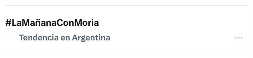 lamanianamoria's tweet photo. 🔥 ¡HOY FUIMOS TENDENCIA! 🔥
Gracias por acompañarnos y hacer ruido en las redes. ❤️‍🔥📈
#LaMañanaConMoria #FacundoMoyanoConMoria https://t.co/YOlRavtmt0