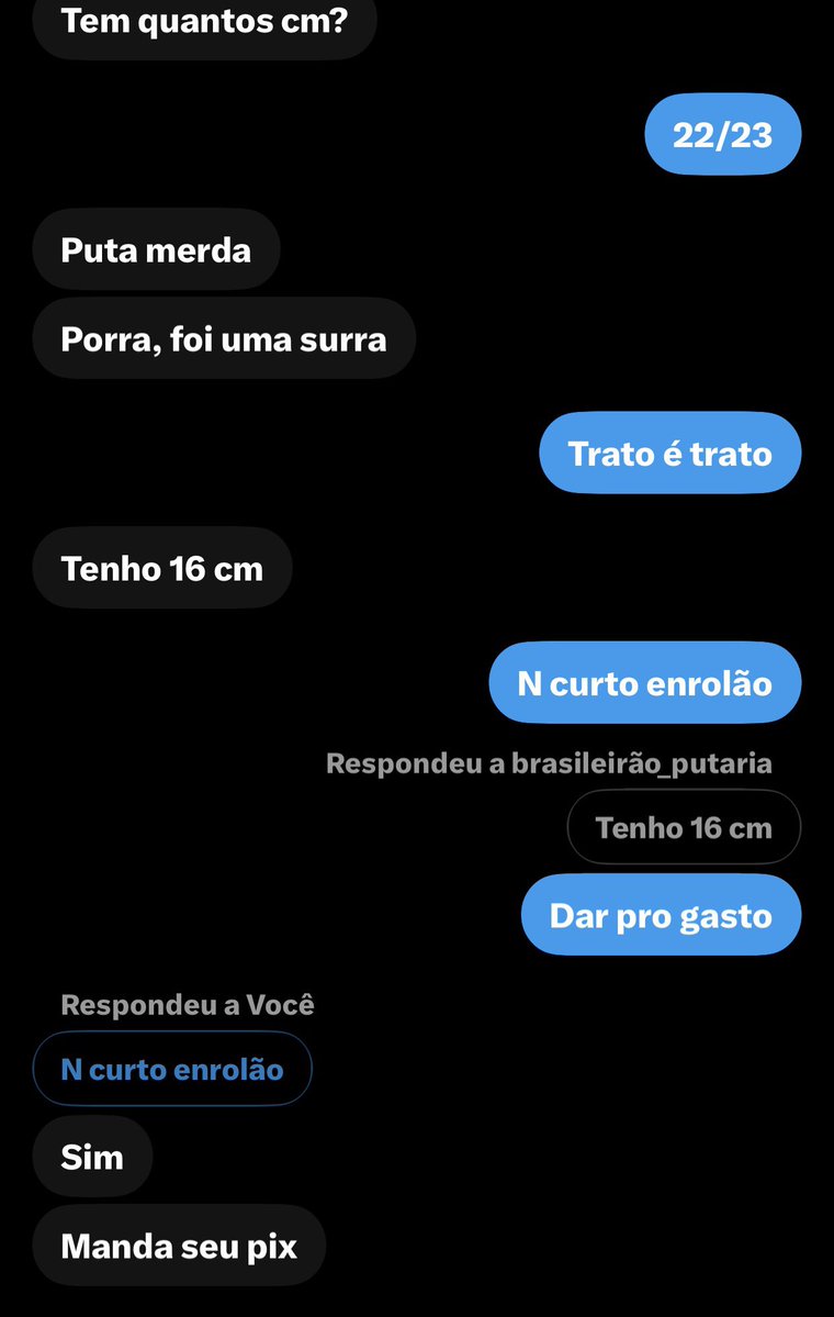 SUBDEALPHA's tweet photo. Os héteros são tão egocêntricos que acham que tem o maior pau desejável do mundo 🤣. Esse aqui , pau pequeno , veio me desafiar pensando que só pq sou SUB tenho de ter pau pequeno kkkkkk, perdeu, agradeceu e ainda enviei pro meu mestre 🥹🥹🥹

FICA REGISTRADO ,PERDEU PRA SUB⚡️🥹 https://t.co/JawIYYUPj1