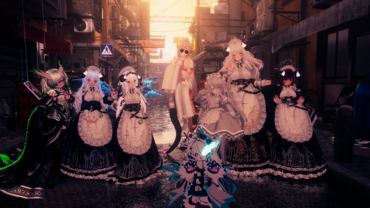natsui_VRC's tweet photo. #Airi3D
#VRChat　
昨日のドラゴン改変集会にて
やけにメイド改変が多くなりましたが私は満足です https://t.co/7WujpNiTKo