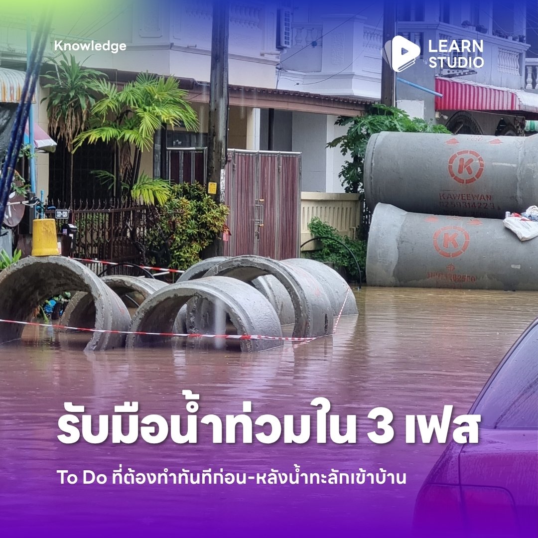 learnstudio_th's tweet photo. สรุป To Do รับมือน้ำท่วมแบบ Step by Step

- ลำดับสิ่งต้องทำก่อนน้ำเข้าบ้าน
- ข้อควรระวังไฟดูด/สัตว์มีพิษ
- เทคนิคกั้นน้ำฉุกเฉิน
- เบอร์สายด่วนฉุกเฉินที่ต้องมีติดเครื่อง

อ่านต่อ 🔗 https://t.co/d79xDRGRXu

#น้ำท่วม #ฝนตก #รับมือน้ำท่วม https://t.co/bZDv5utQvM