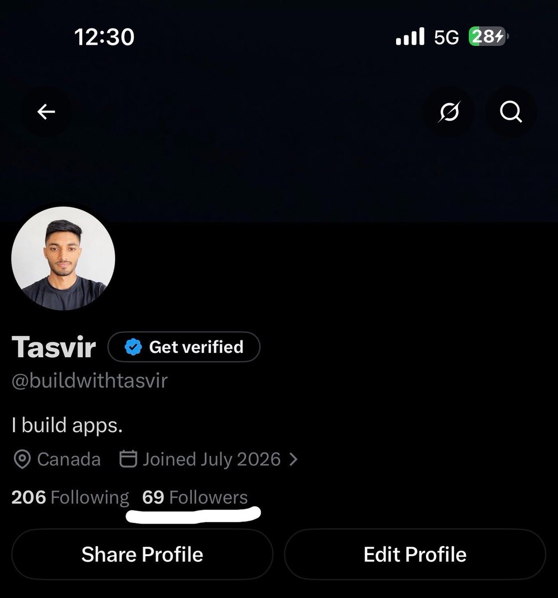 buildwithtasvir's tweet photo. 6 → 65 followers in 24 hours. 🚀

Honestly, I didn’t expect this much growth so quickly.

Thanks to everyone who followed, connected, and supported me. 🙌 https://t.co/aokyIEu1bx
