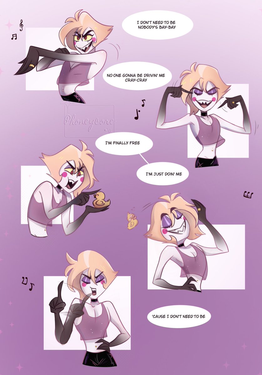 _pielemon's tweet photo. For once, he’s actually getting dressed instead of staying in his pajamas all dayXD

And of course, Alastor has to be absolutely insufferable… Lucifer literally spent the ENTIRE morning getting ready for their lunch! (And got distracted) 💀✨

#hazbinhotel #radioapple https://t.co/Nuj1w6zSyR