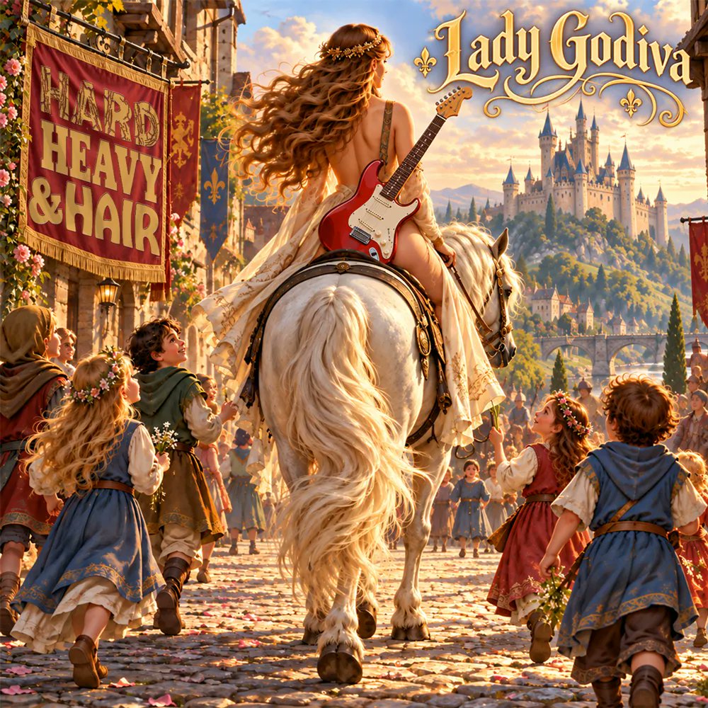PariahRocks's tweet photo. “Lady Godiva” New The Hard, Heavy & Hair Show with Pariah Burke, Episode 586 - https://t.co/ncsKy4HHQX
Work-safe 2 hours of new + classic #HardRock, #HeavyMetal, and Glam Metal—plus Rock & Metal trivia.
#glammetal #classicrock #metalhead #80srock #hairband https://t.co/W8UCEPstQi