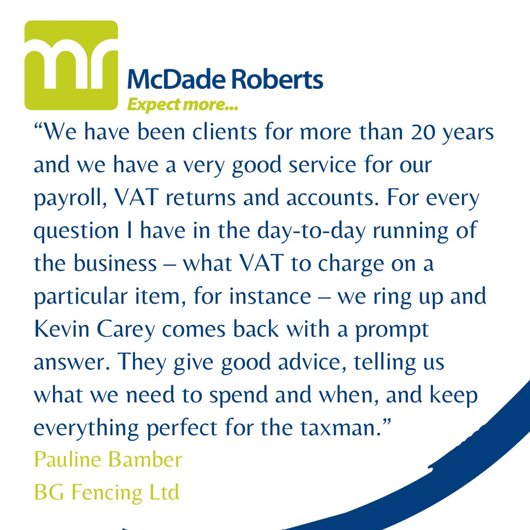 McDadeRoberts's tweet photo. We love getting such great feedback from our clients! Makes us very proud of ourselves. 👏 

Here’s some more to take a look at 👉 https://t.co/y4496qziqr 

#CharteredAccountant #LancashireBusiness https://t.co/ORypug1dIX