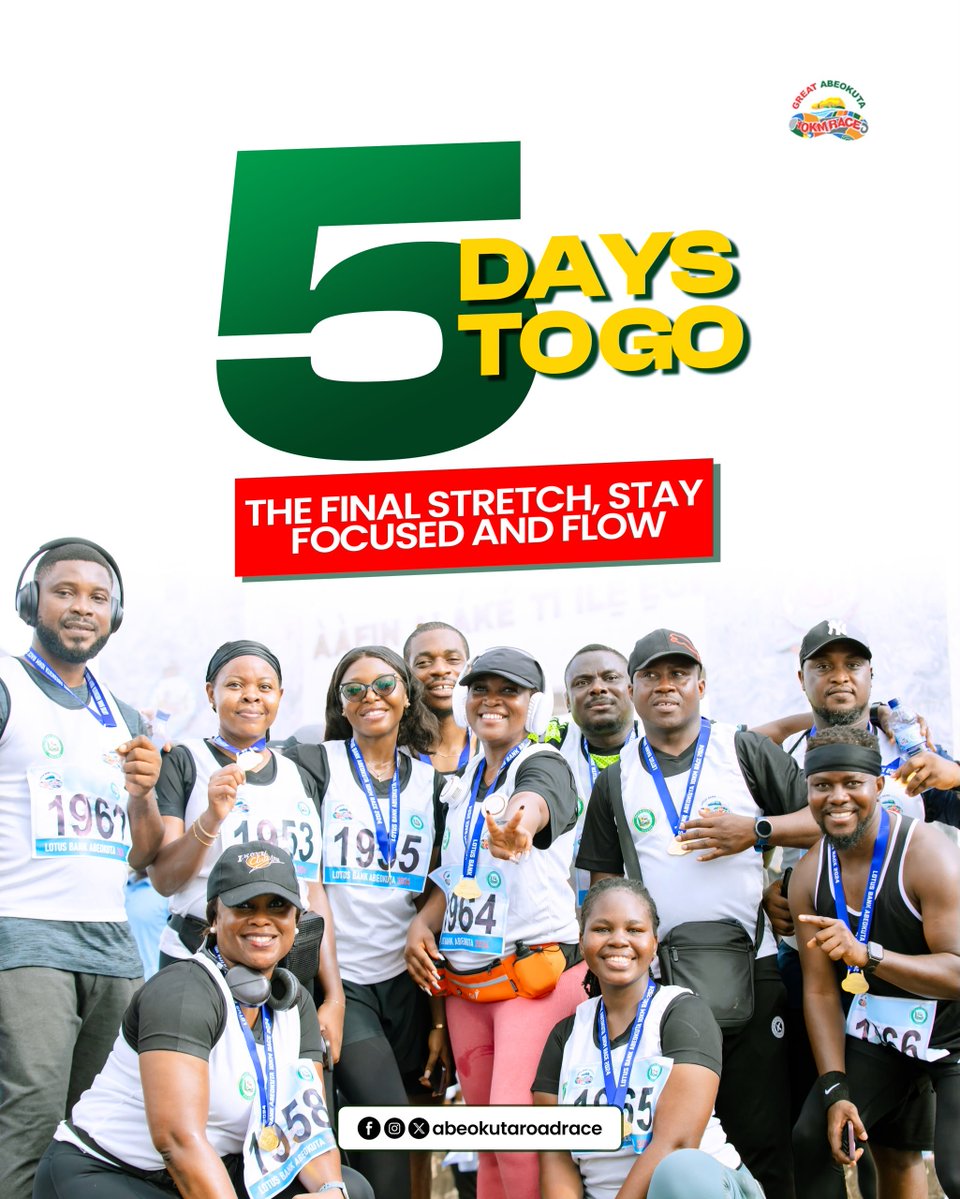 OgaNlaMedia's tweet photo. More than 3,000 runners have registered for the 2026 #Abeokuta10KMRace coming up on Saturday, October 3.

One of the distinctive features of this year’s race is the decision to make it a 100 percent indigenous Nigerian athletes’ event, with only Nigerian runners eligible to compete.

#AbeokutaRoadRace #RaceForLegacy