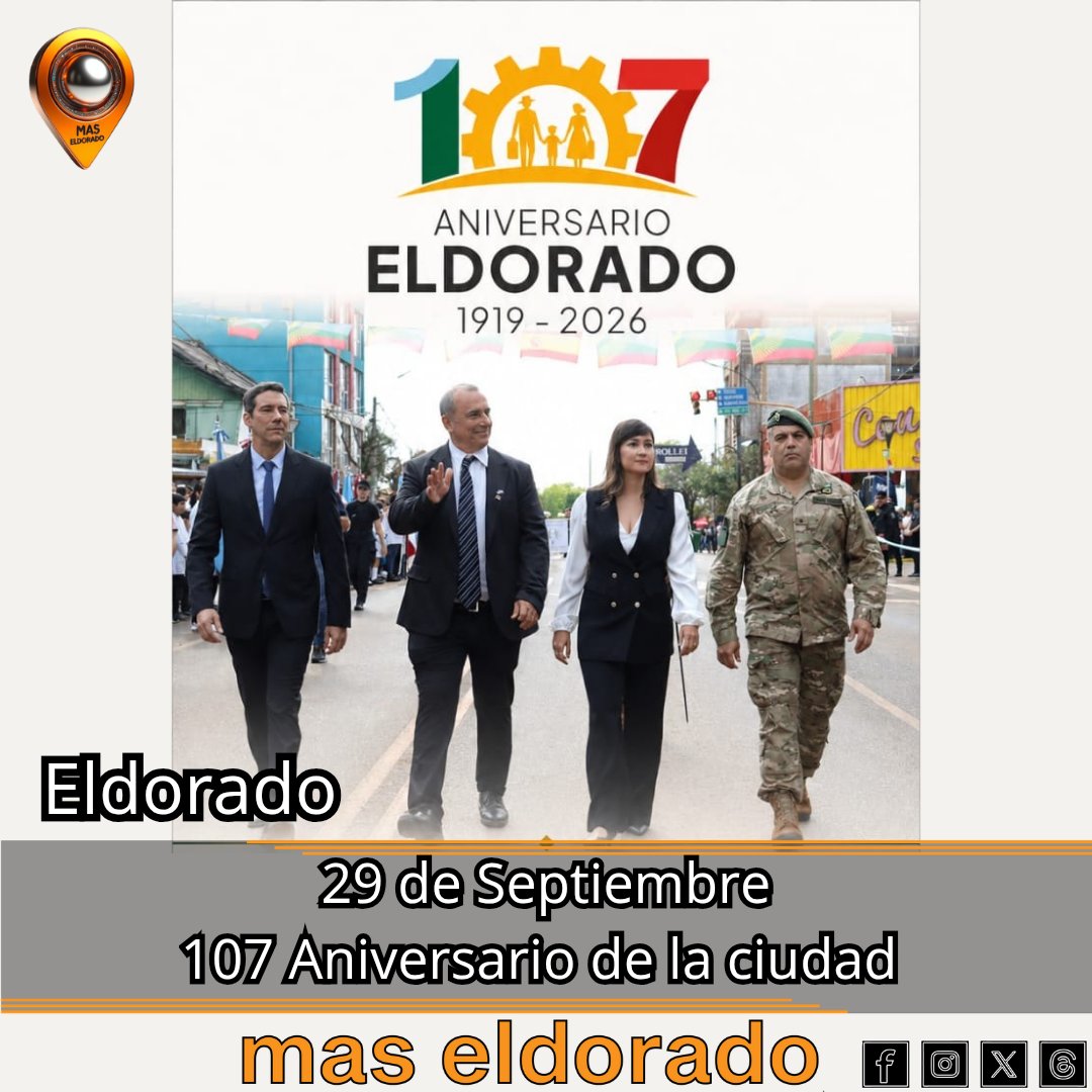 MasEldorado's tweet photo. #eldoradomisiones celebrará su 107° aniversario este martes 29 de septiembre...

https://t.co/bM9fYWAeZf https://t.co/Y9mgCzWVxC