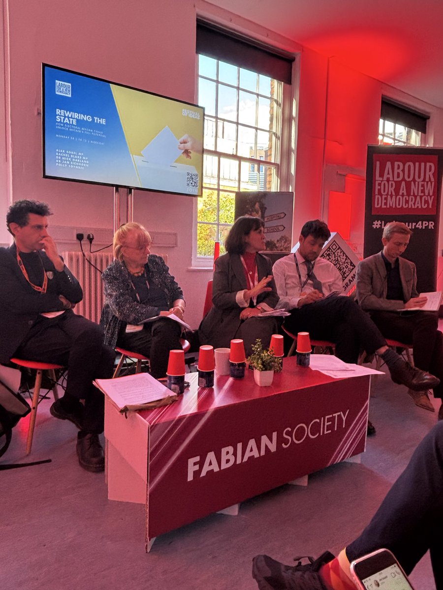 Labour4PR's tweet photo. “I’m proud to represent my constituency, but I am not proud of the fact that more people didn’t vote than voted for me”
@RNBlake at our fringe ‘ Rewiring the State’ with @thefabians.
#Lab4PR https://t.co/CadvZsLOqN