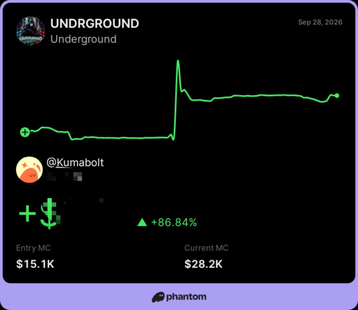 Boltkumex's tweet photo. Bought $UNDRGROUND at 15k and I'm up 86% 

Didn't buy much but I'm in profits 
Everybody is holding strong and We're bonding this very soon 

Grab a bag now 
CA: ⁠BdDnt2UWuv9hbUzPPAdzqp8zUkez5QHy1Ypexnejpump https://t.co/dpv8TtB21L
