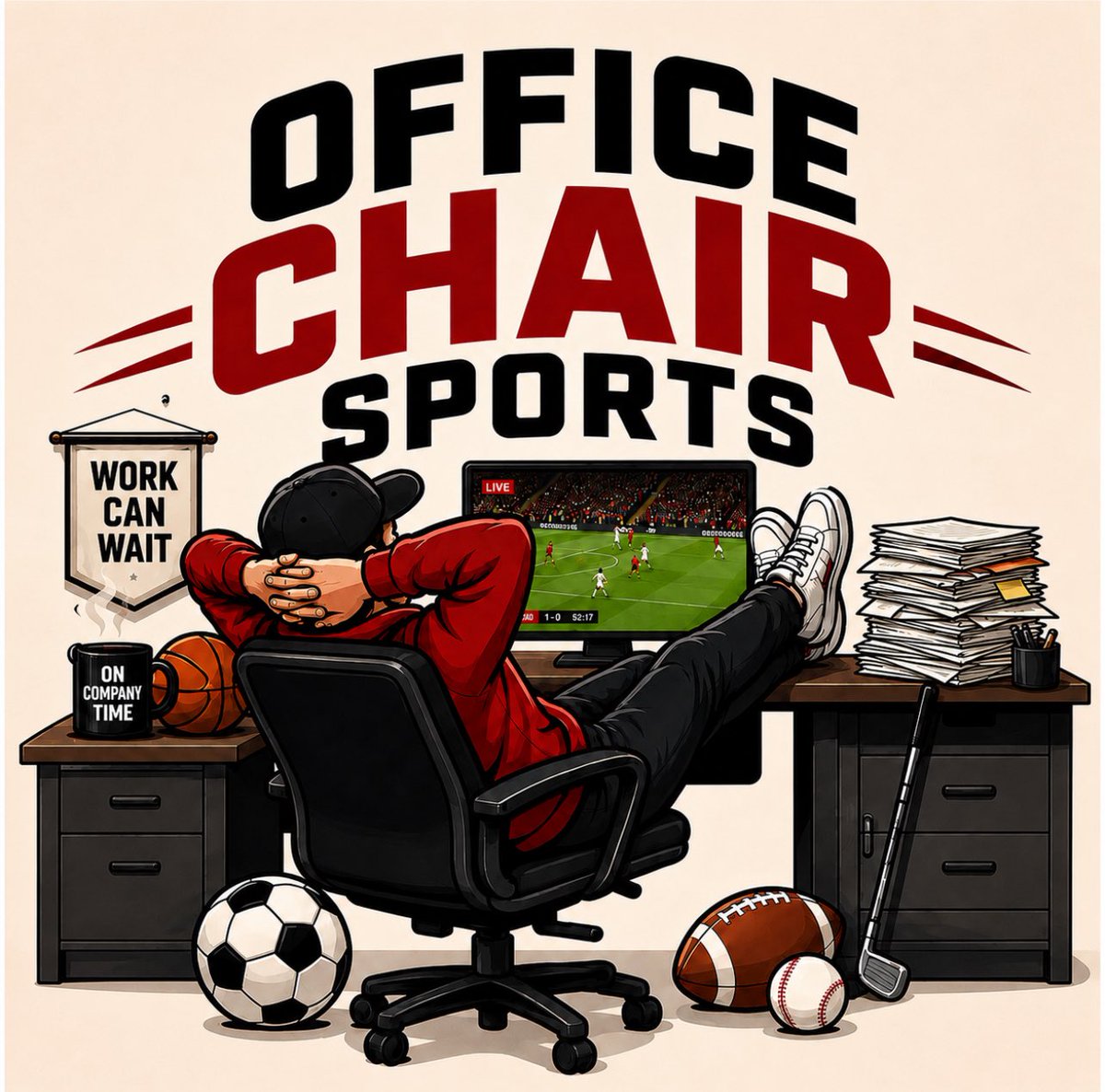 OCSportsHQ's tweet photo. Welcome to Office Chair Sports

Built for everyone who’s checked scores during meetings, watched games instead of spreadsheets, and spent more time thinking about sports than work

NFL. NBA. MLB. NHL. Soccer. Golf.

News, reactions, hot takes, and more!!

https://t.co/ts7DeCDoTO https://t.co/IPlGkZGp5U