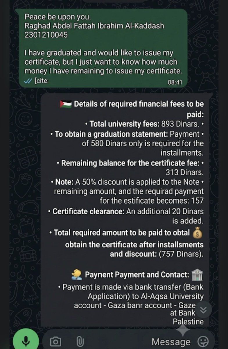 Ra_Ghad_11's tweet photo. $0/$1,000 🎓

Why is no one standing by me for my university? 💔 I only need $1,000 to pay my fees and get my degree certificate. Please don’t leave me alone. 
https://t.co/99pWgmc28A https://t.co/hJzZbZGHfV