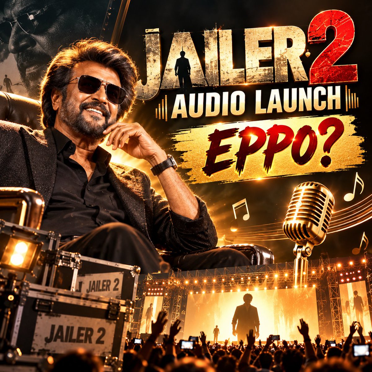 BBSpaceTamil's tweet photo. @sunpictures @rajinikanth @Nelsondilpkumar @anirudhofficial @vidya_balan @iam_SJSuryah @meramyakrishnan @iYogiBabu @mirnaaofficial @vijaykartikdop @Nirmalcuts Audio Launch eppo? https://t.co/6dqZTb1qzC
