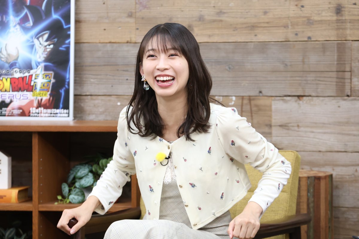 animedama_pr's tweet photo. ＼\#アニメダマ ここを見て👀✨/／

10月11日(日)23時15分～スタート！
ゲストの #牧野真莉愛 も大好きな
#ドラゴンボール超 ビルス を紹介！

MCの #東野幸治 にもハマってもらうべく
スタジオで牧野が作品への愛を
熱く語るとともに本作をプレゼン🎀

📺放送後は、#TVer＆#FOD にて配信💡 https://t.co/mB9wMhNUBU