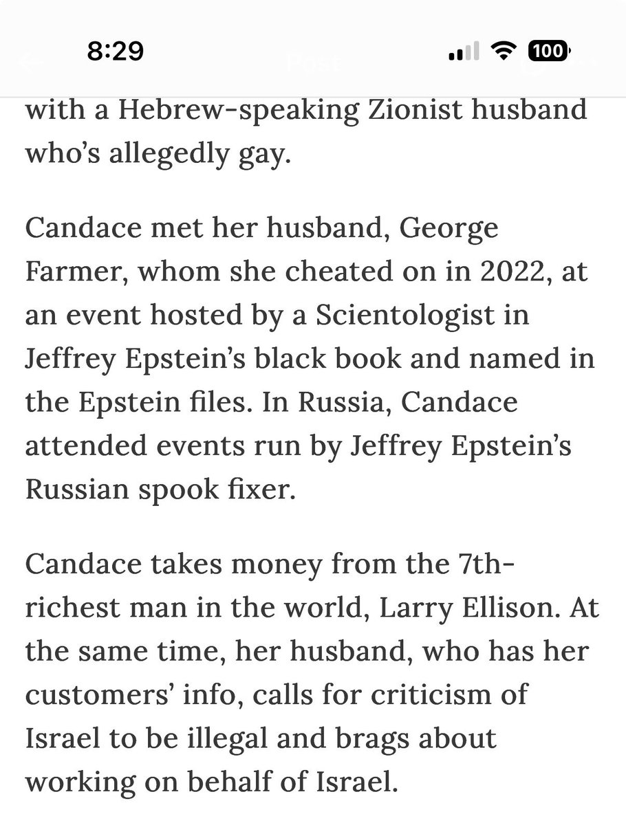 NorCalGroyper's tweet photo. Bro wtf Candace Owens is allegedly a lesbian living a fake life while getting paid by Larry Ellison..💀 https://t.co/MZPSducVcs