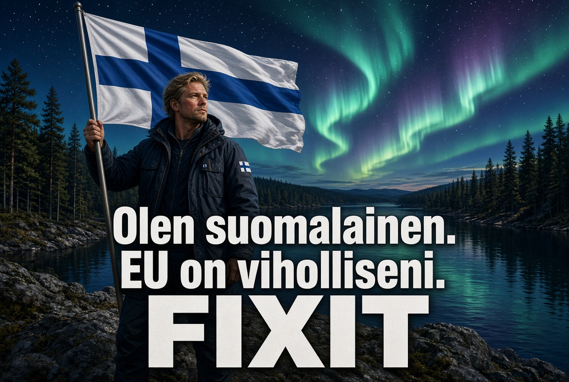 Gabriel02360574's tweet photo. Olen suomalainen. EU on viholliseni.

FIXIT

#LeaveEU https://t.co/uWv66Ov3yL