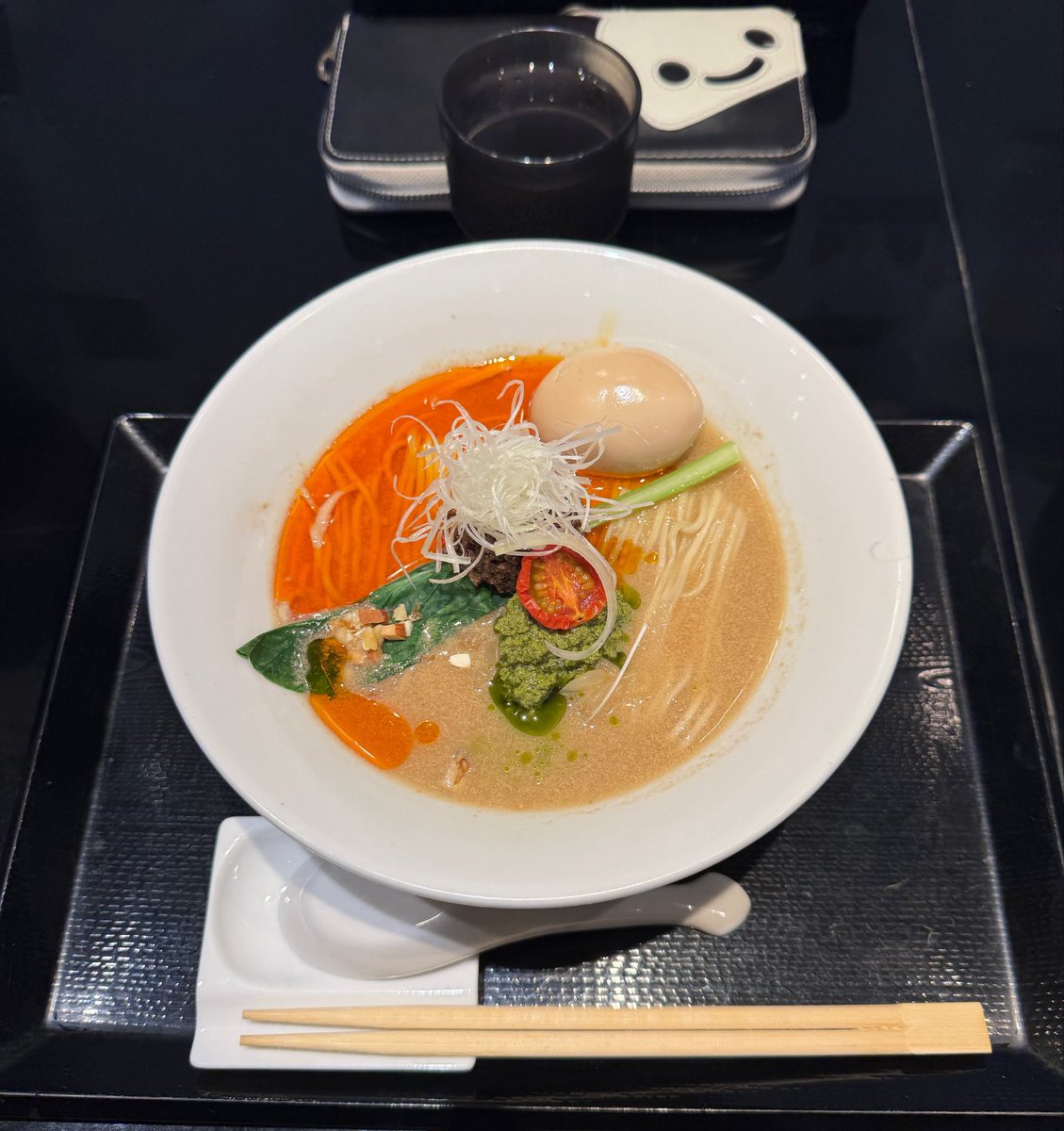 GshockOmega's tweet photo. Fishmen@北本市中丸
限定 担々麺、味玉(クーポンで無料)
牡蠣の和え玉
マスカルポーネとめんたいこの和え玉
一杯目
担々麺は辛さ痺れ調整🉑なのでどちらもMAXにして貰いましたが全然耐えられるレベルで程よい感じでした😊
濃厚な担々麺でメチャ旨でした😆💯
続く↓
#Fishmen https://t.co/BSJbeNLSb2
